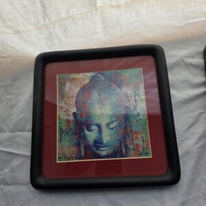 Tableau encadré Bouddha multicolore