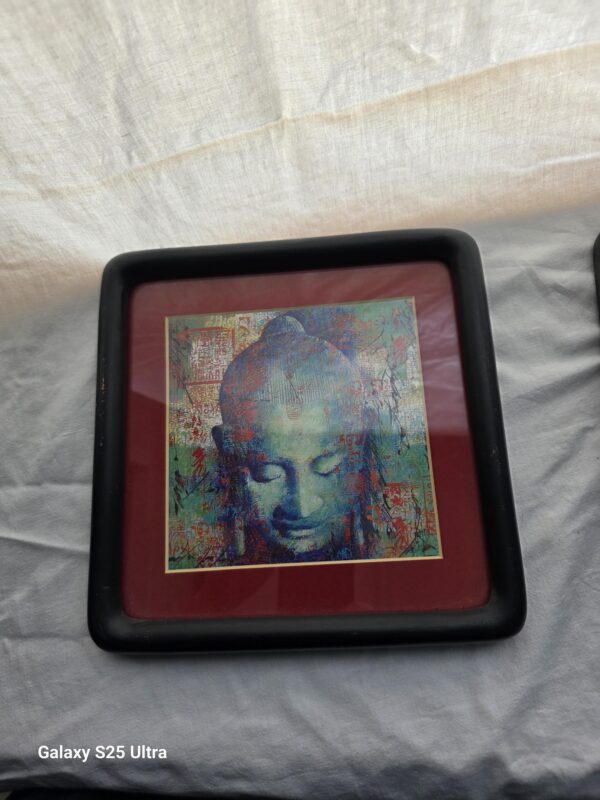 Tableau encadré Bouddha multicolore