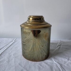 Lot de 2 boîtes cylindriques doré (thé etc..) – Image 6