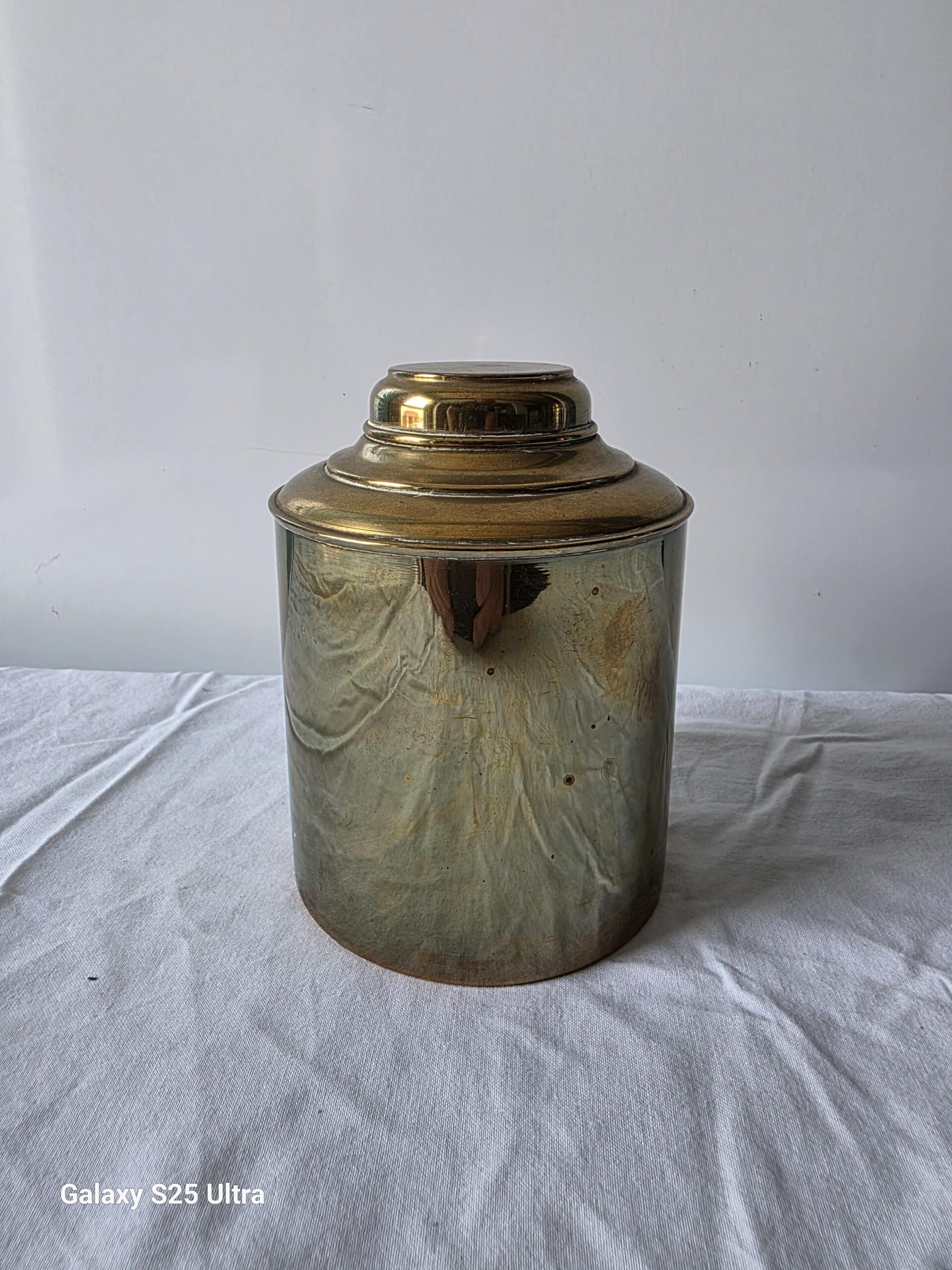 Lot de 2 boîtes cylindriques doré (thé etc..) – Image 6